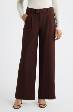 Wit & Wisdom Skyrise Wide Leg Pants in Chocolate Truffle at Nordstrom Rack, Size 10
