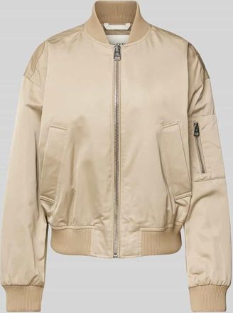 Marc O'Polo Regular Fit Blouson im Aviator-Stil aus Twill in Sand, Größe 44