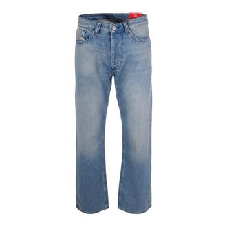 Diesel Straight Jeans, male, Blue, Size: W31 Straight Jeans