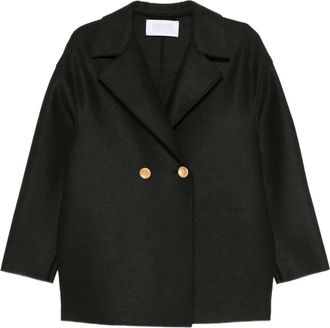 Harris Wharf London Caban doppiopetto in lana vergine - Verde