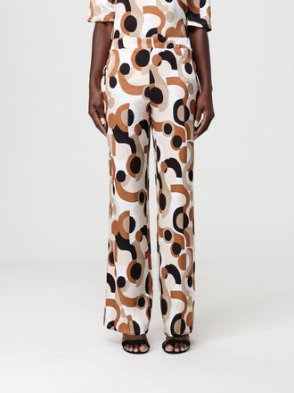 KANGRA Printed Stretch Viscose Straight Pants