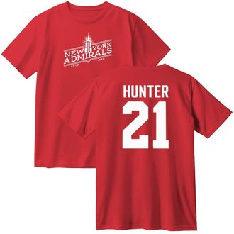 Generic Heated Rivalry Hunter 21 Merch Cotton T-Shirt Unisex Crewneck Casual Short Sleeve Tee (L,Red)