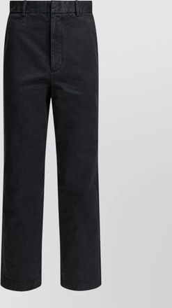 Auralee straight cut chino trousers belt loops