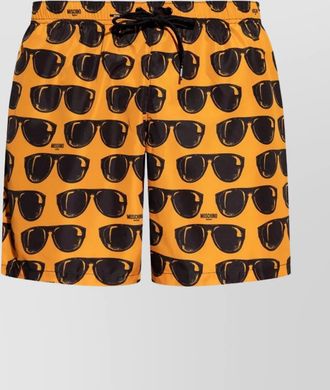 Moschino printed swim shorts