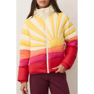 Marine Layer Sunbeam Puffer Jacket in Sunburst at Nordstrom, Size X-Small