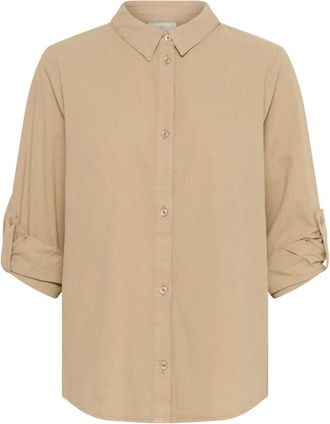 Kaffe Mujer, Blusas y Camisas, Beige, Talla: L