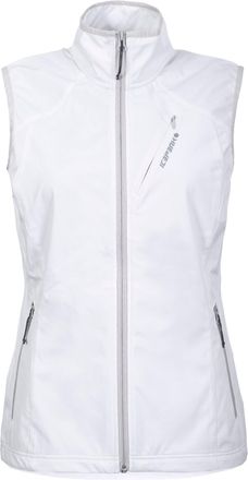 Icepeak Softshellweste ICEPEAK D SOFTSHELLWESTE BRUSH, Damen, Gr. 36, weiss (optic wei&szlig;), Obermaterial: 100% Polyester, Westen Softshellweste, winddichtes und