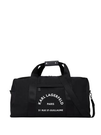 Karl Lagerfeld Rue St-Guillaume weekender bag - Black