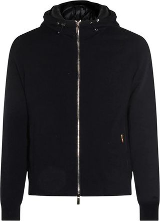 Moorer Coats Black - Heren - Vesten met rits - Zwart - XL - Hoodies & sweatvesten