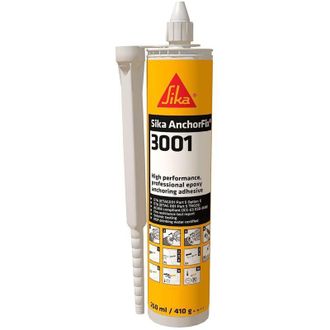 Sika Sika - Sika AnchorFix 3001, Grigio - Adesivo per ancoraggi - Per fissaggio barre filettate e darmatura in calcestruzzo, ecc. - 250 ml