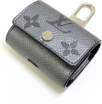 Louis Vuitton Gray Gunmetal Taigarama Pouch (Pre-Owned)