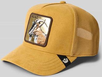Goorin Brothers Trucker Cap mit Motiv-Patch Modell Golden Goat in Cognac, Gr&ouml;&szlig;e 1