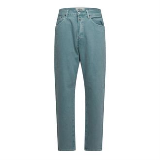 Replay Mens 9zero1 Straight-Fit Jeans in Green Cotton - Size 30W/32L