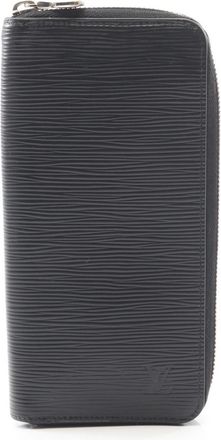 Louis Vuitton Black Noir Epi Leather Long Wallet (Bi-Fold) (Pre-Owned)