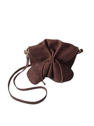 Carlos Falchi Medium Butterfly Lambskin Bag in Wax Brown at Nordstrom
