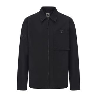 Pretty Green Nylon overshirt voor heren (Zwart)