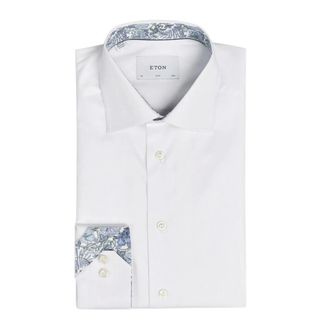 Eton Slim Fit Signature Twill Shirt - male - Eton - Formal Shirts - White - 3XL - Shirts
