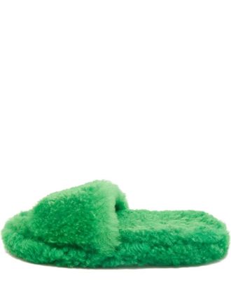 Bottega Veneta Resort Teddy slippers - Green