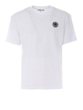 McQ by Alexander McQueen Logo patch white cotton T-shirt