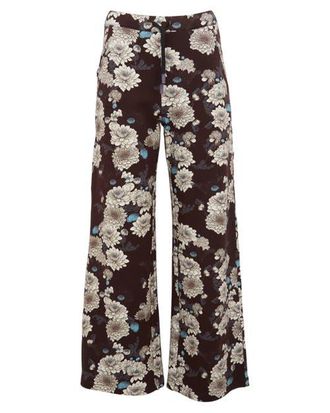 Lords of Harlech Paige Wide Leg Brushed Knit Pant in Serious Floral Black at Nordstrom, Size Xx-Large