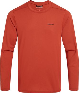 Craghoppers Heren Abel Nosilife T-shirt met lange mouwen (Rood strand)
