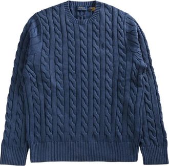 Polo Ralph Lauren Mens Garment-Dyed Cable Knit Sweater, Size X-Large