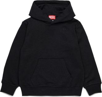 Diesel Kids Sweatshirts, male, Black, 16 Y, Sweatshirt with maxi Oval D logo