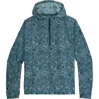 Royal Robbins Salathe Sun Print Recycled Polyester Hoodie in Orion Blue Solar at Nordstrom, Size Xx-Large