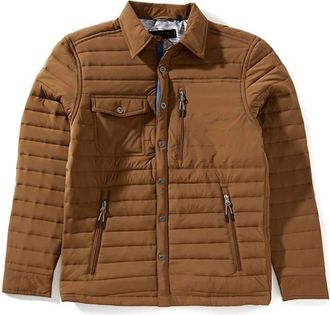 Dakota Grizzly Mens Bruce Quilted Shirt Jacket In Rivet