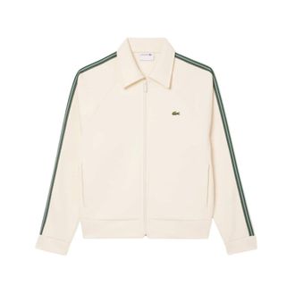 Lacoste Zip-throughs, male, Beige, Size: 2XL French Zip Sweatshirt Tradition Modernity