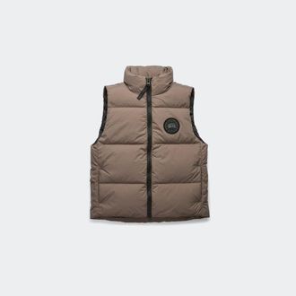 Canada Goose Lawrence Puffer Vest Black Disc (Men, Taupe Grey, XXL)
