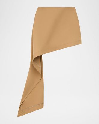 Loewe Asymmetric Drape Mini Skirt