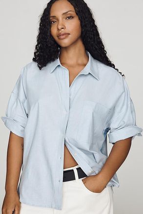 Maeve Mabel Boxy Oxford Shirt Top
