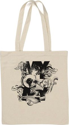 Generic My Oh My Flowers Graphic Natural Cotton Tote Bag White