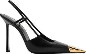 Saint Laurent Jeanne Pump - Dames - Pumps - Zwart - 37 1/2 EU - Leer - Schoenen