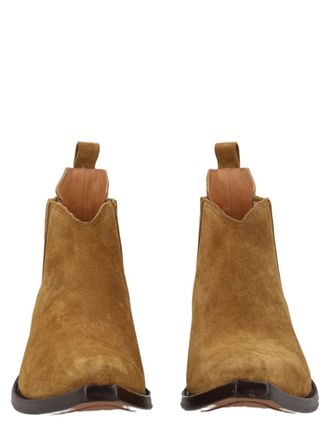 Maison Margiela Western Chelsea Heel-Less Suede Boots