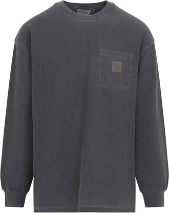 Carhartt Work in Progress Black Full Sleeves Logo T-Shirt