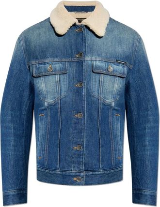 Dolce & Gabbana Denim jas - Dames - Spijkerjassen - Blauw - M - Denim - Jassen