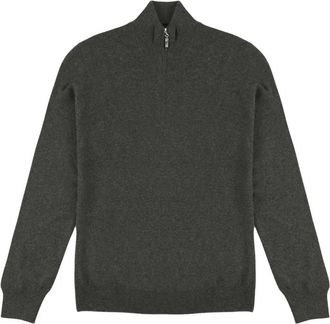 Gran Sasso Lupetto - Heren - Coltruien - Grijs - M - Kasjmier - Truien & Vesten