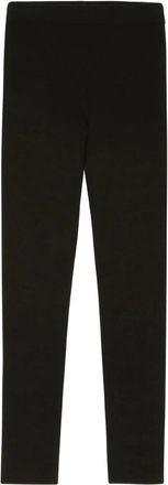 Bally Geribbelde kasjmier legging - Zwart