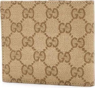 Gucci Essence Classic Bi-fold Portemonnee - Heren - Accessoires - Beige - Maat: ONE Size Leer