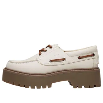 Timberland (WMNS) Timberland Stone Street Platform Boat Off-White Nubuck TB0A2GVFEX4