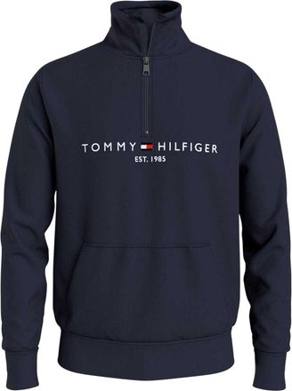 Tommy Hilfiger Sweatshirt met ronde hals en logo voor heren (Woestijnlucht)