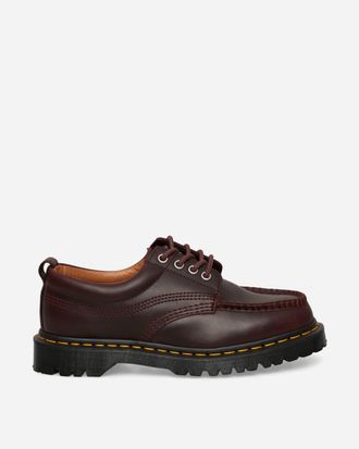 Dr. Martens Lowell Leather Moc Toe Shoes Spiced Brown