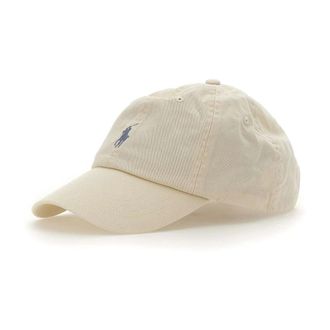 Polo Ralph Lauren Caps, female, Beige, Size: ONE SIZE Classics Cotton Baseball Hat