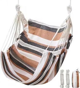 No Brand Cama Colgante - Sill&oacute;n Reclinable - Columpio Estudiantil - Algod&oacute;n - Interior - Exterior - 100 130 Cm