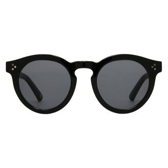 French Connection Smoke Round Ladies Sunglasses 10270175.CGR BLKSMK