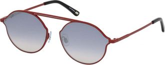 Web Eyewear Womens WE0198-5766C WE0198 57 5766C Sunglasses - Dark Red - One Size