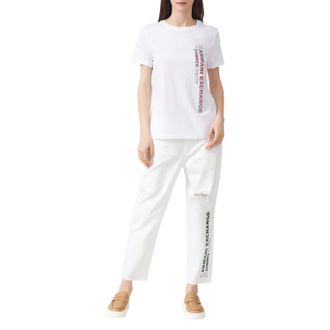 A|X Armani Exchange Dames/Dames boyfriend jeans (Wit)