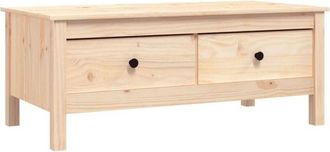 vidaXL Coffee Table 100x50x40 cm Solid Wood Pine Vidaxl